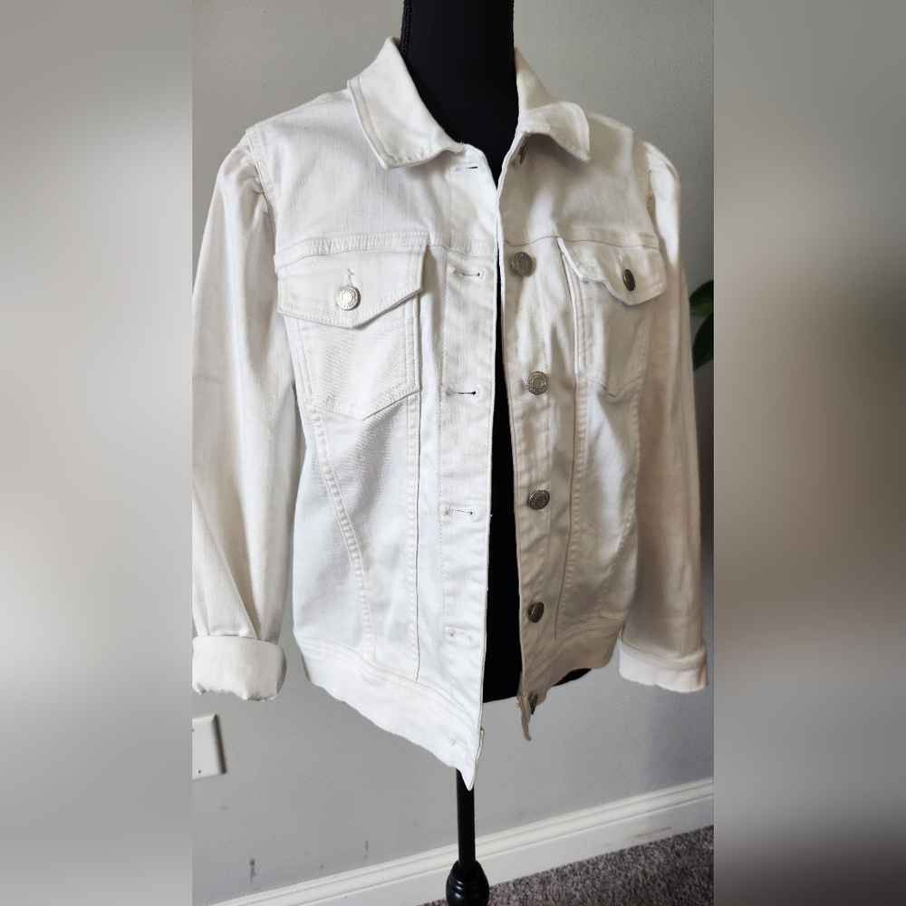 White denim jacket